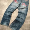 Japanese Evisu Baggy Fit Denim | Light Blue | W30 L30