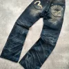 Japanese Evisu Straight Fit Denim | Dark Blue | W28 L32