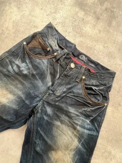 Japanese Evisu Straight Fit Denim | Dark Blue | W28 L32