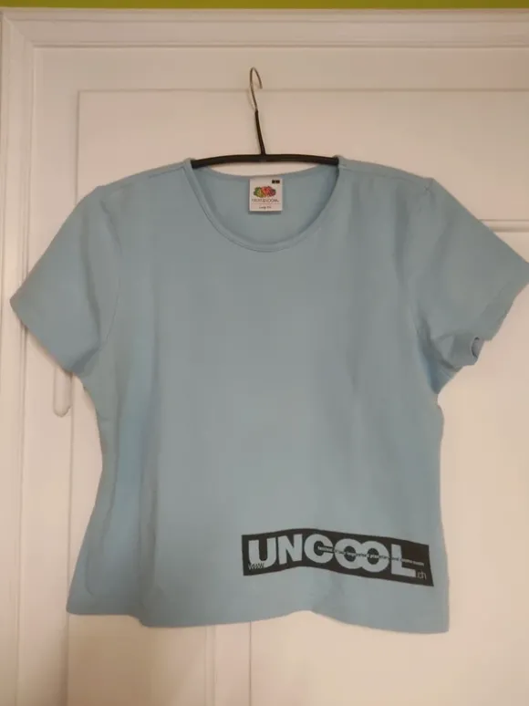 Jazzfestival uncool T-Shirt hellblau Fruit Of The Loom