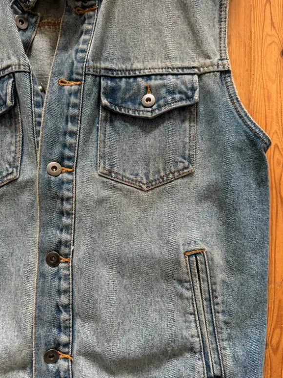 Jeans Jacke ohne Ärmel