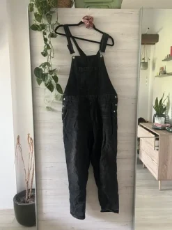 Jeans Latzhose schwarz