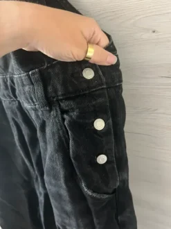 Jeans Latzhose schwarz