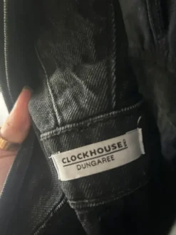 Jeans Latzhose schwarz