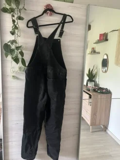 Jeans Latzhose schwarz