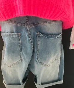Jeans Short Pailletten Krone Stern Gr. L Ibiza Boho TOP
