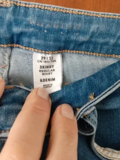 Jeans Skinny regular waist blau Größe 29/32