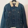 Jeansjacke mit Kunstpelz