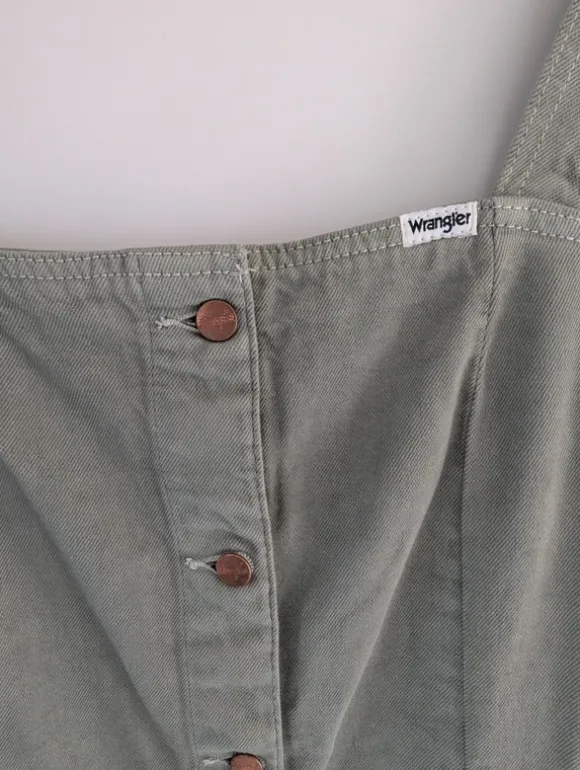 Jeanskleid Wrangler in olivgrün