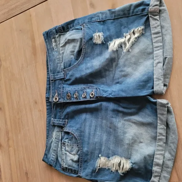 Jeansshorts, Jeans kurz, FB Sister Gr. L