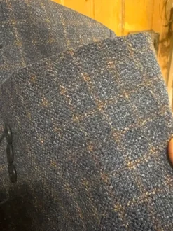 Joop Sakko Gr25 Blau/Braun 86% Wolle 14% Seide guter Zustand!