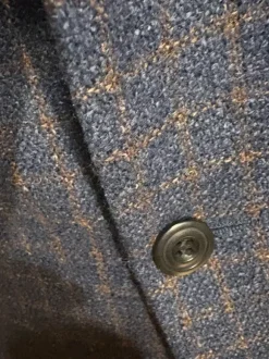 Joop Sakko Gr25 Blau/Braun 86% Wolle 14% Seide guter Zustand!