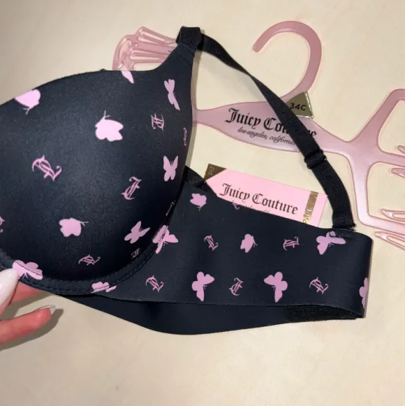 Juicy Couture BH Bombshell Push up schwarz rosa pink
