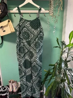 Jumpsuit / Einteiler grün Sommer Paisleymuster 44
