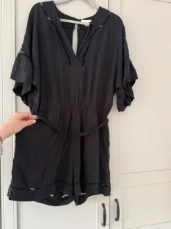 Junpsuit Bindegürtel schwarz H&M
