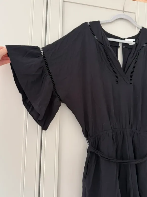 Junpsuit Bindegürtel schwarz H&M