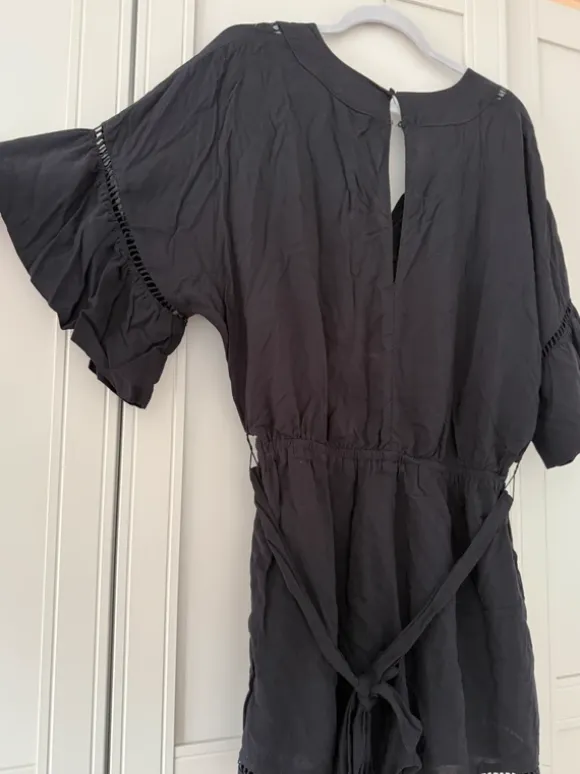 Junpsuit Bindegürtel schwarz H&M