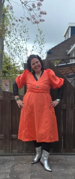 🌸Jurk hip hot 🌸trendy #uniek# vrolijk schiterende kleur trendsetter trendy #!