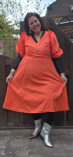 🌸Jurk hip hot 🌸trendy #uniek# vrolijk schiterende kleur trendsetter trendy #!
