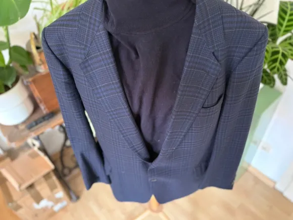 Kaiser Design Sakko Blazer 100% Schurwolle Made in Germany Gr 27 guter Zustand