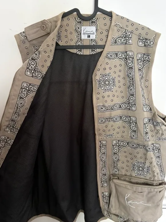 Karl Kani Utility Weste – Bandana Print – Größe L