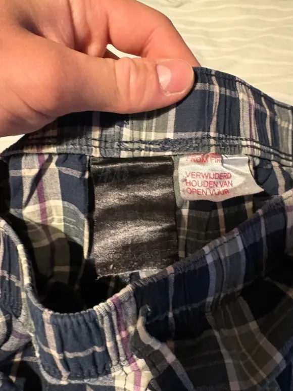 Karrierte Pyjamahose H&M Größe M
