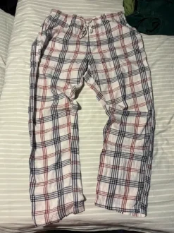 karrierte pyjamahose h&m M