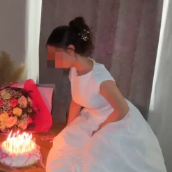 Kleid weiss mit rücken auschnitt / standesamt kleid