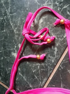 Knallpinker Bindebikini / neuwertig