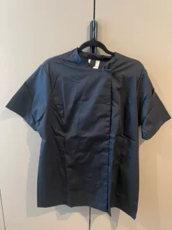 Kochjacke schwarz kurzarm Neu Größe L (46)