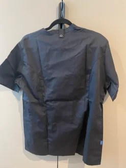 Kochjacke schwarz kurzarm Neu Größe L (46)