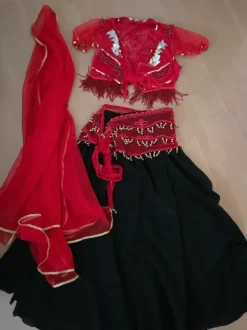 Komplettes Auftrittskostüm Bauchtanz, Bellydance, Fasching