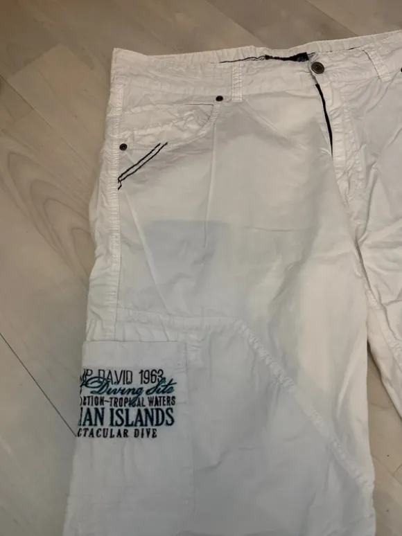 Kurze Hose Camp David weiß W34