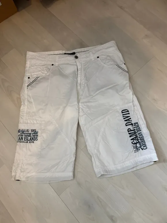 Kurze Hose Camp David weiß W34