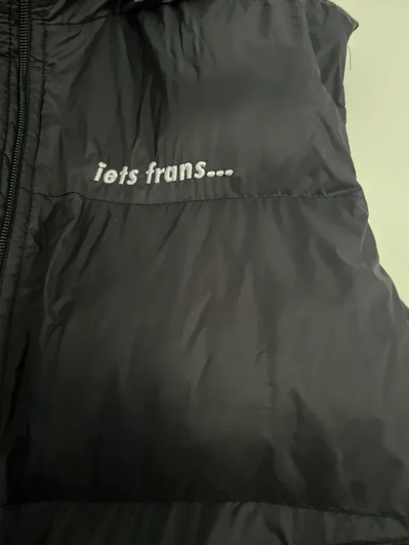 Kurze, Ärmellose Jacke schwarz