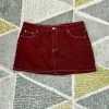 Kurzer Mini Rock NEU dunkelrot burgunderrot L XL mesh y2k vintage sexy