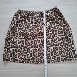 Kurzer Rock Animal mit Leopardenmuster und Gummizugbund