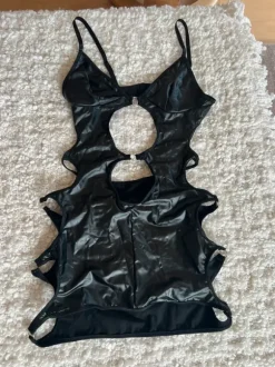 Kurzes Kleid schwarz Party Nachtwäsche