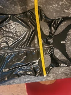 Lack Kleid Brustfrei Strapskleid
