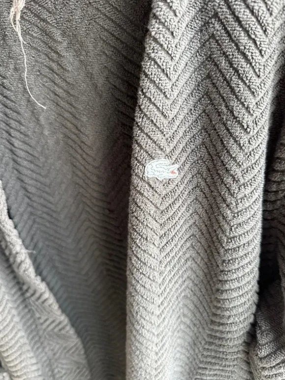 Lacoste Bademantel braun Größe M