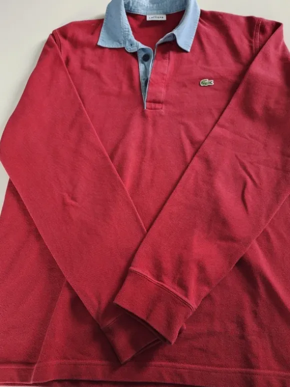 Lacoste Langarm-Poloshirt, Größe L