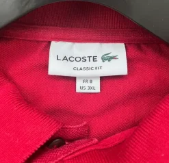 Lacoste Poloshirt langarm 3XL rot
