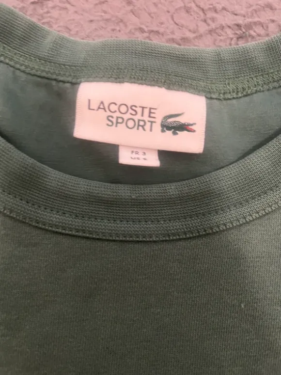 Lacoste Sweatshirt Grün Blau Weiß – Größe S
