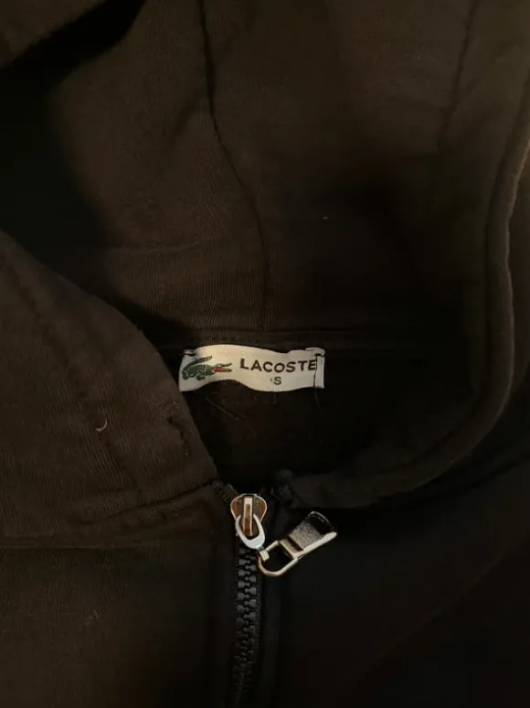 Lacoste Zipper in schwarz