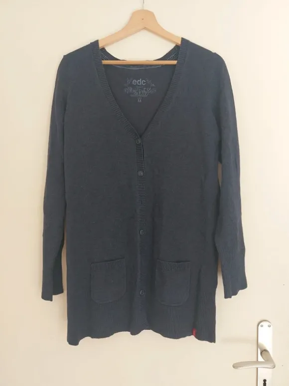 Lange Strickjacke, Cardigan