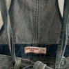Latzhose Jeans kurz blau denim
