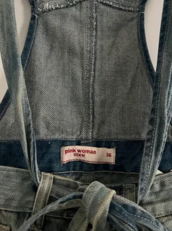 Latzhose Jeans kurz blau denim