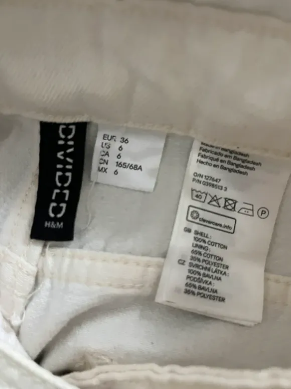 Latzhose Shorts kurz weiß/creme