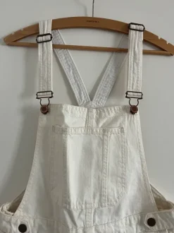 Latzhose Shorts kurz weiß/creme