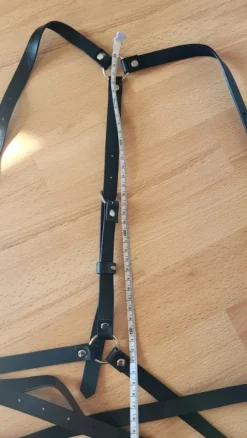 Leder Harness schwarz